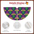 thumbnail image 5 of Kll Mardi Gras Carnival3 Christmas Tree Skirt 36",Party Decorations Farmhouse For Christmas Decorations Holiday Party, 5 of 8