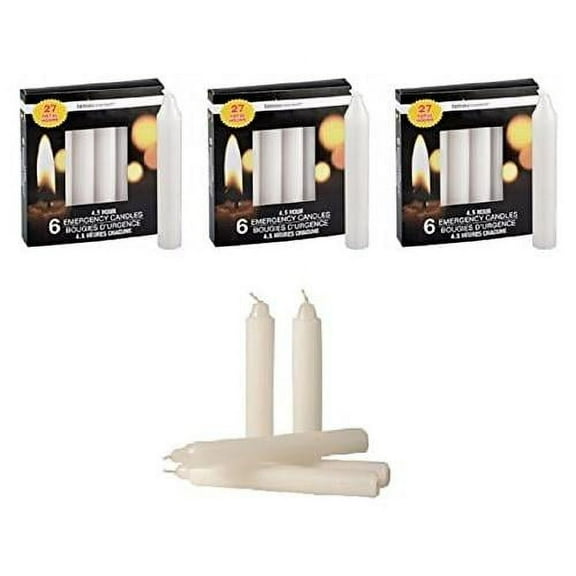 Set Of 18 Long-Burn Emergency Candles