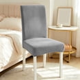 thumbnail image 4 of Stretch Chair Covers - Thick Knit, Washable Polyester Slipcovers for Dining, Office, and Restaurant Chairs, Durable and Easy to Install, Provides Complete Protection from Stains and Dust, 4 of 5