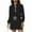 Black, variant on Women's 2 Piece Skirt Sets Golf Tennis Skorts Half Zip Long Sleeve Sweatshirts Athletic Casual Outfits Tracksuit, M