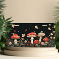 thumbnail image 6 of 1 Pcs 2D Flat License Plate Covers & Frames, Magic Mushroom and Butterfly For Decorative Front, Waterproof For Decoration Aluminum License Plate Covers & Frames Cover For Men Women, 12" X 6", 6 of 7