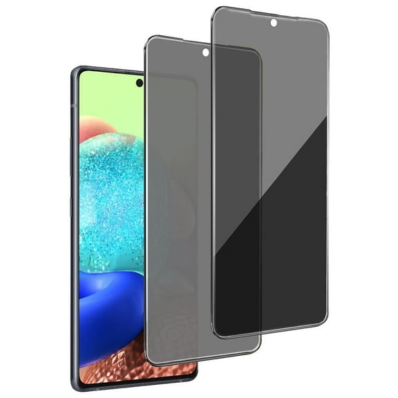 ZYQEEE 2 Pack Privacy Screen Protector for Samsung Galaxy A71 6.7in, Anti-Spy Tempered Glass, Bubble-Free, Easy Install