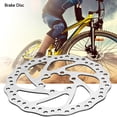 thumbnail image 3 of Rotor De Freno De Disco De Acero Inoxidable, Pieza De Frenado De Pastilla De Freno De 140 Mm, 160 Mm, 180 Mm Y 203 Mm Con 6 Pernos Para Ciclismo De Montaña Y Carretera, 3 of 7