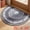 Blue, variant on Unique Bargains Half Circle Indoor Retro Non-Slip Welcome Rug Light Brown 35" x 24"