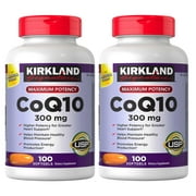 2 Pack | Kirkland Signature CoQ10 300 mg., 100 Softgels