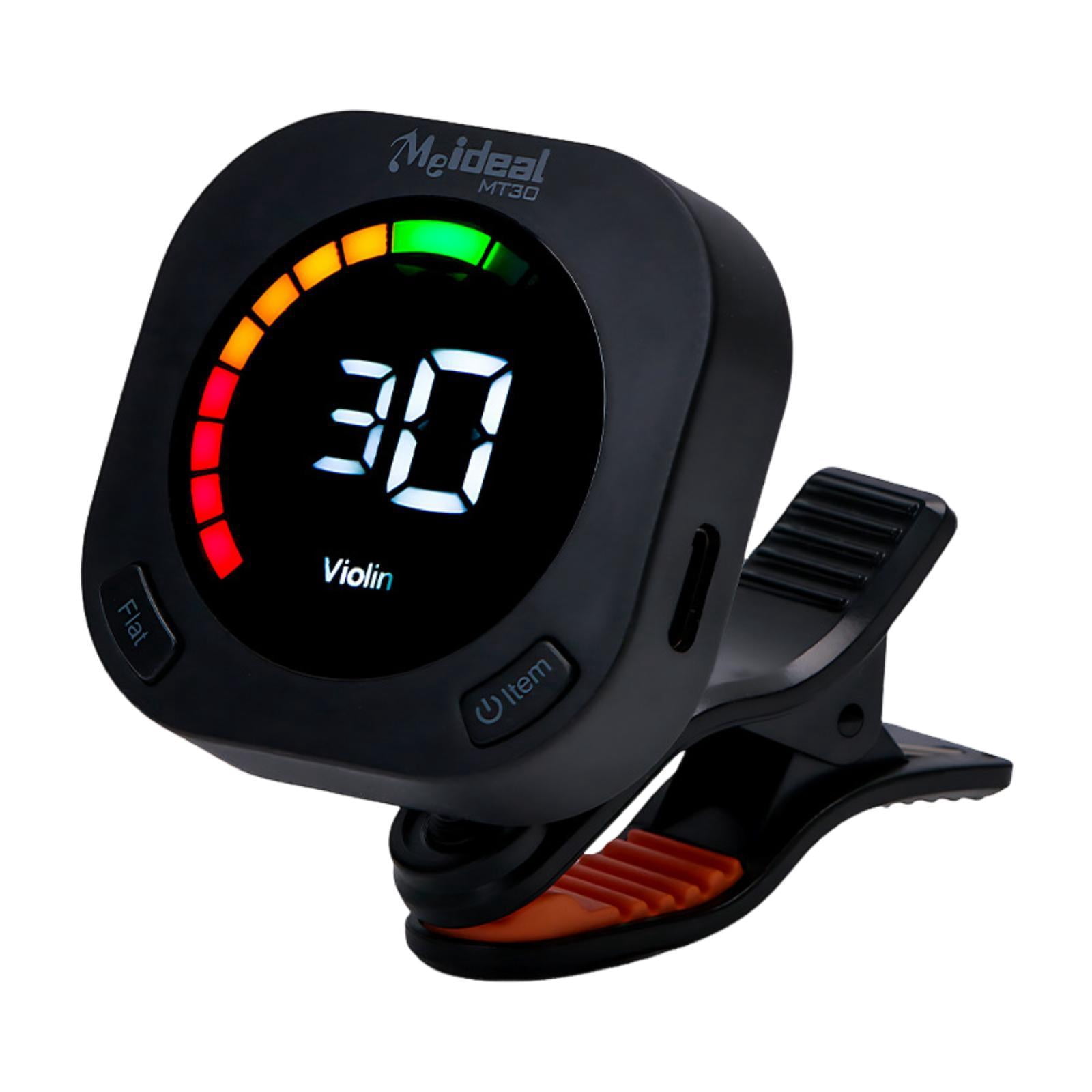 Guitar Tuner Bass Tuner Ukulele Clip on Rotatable 360 Degree ABS Material for Musicians Instrument Practice