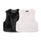 thumbnail image 2 of HH TRAF Otoño Mujeres Cuello Redondo Sin Mangas Faux Mink Cardigan Chaleco Superior 2024 Mujer Suelto Casual Sólido Cálido Chaleco Corto Abrigo Mujer, 2 of 5
