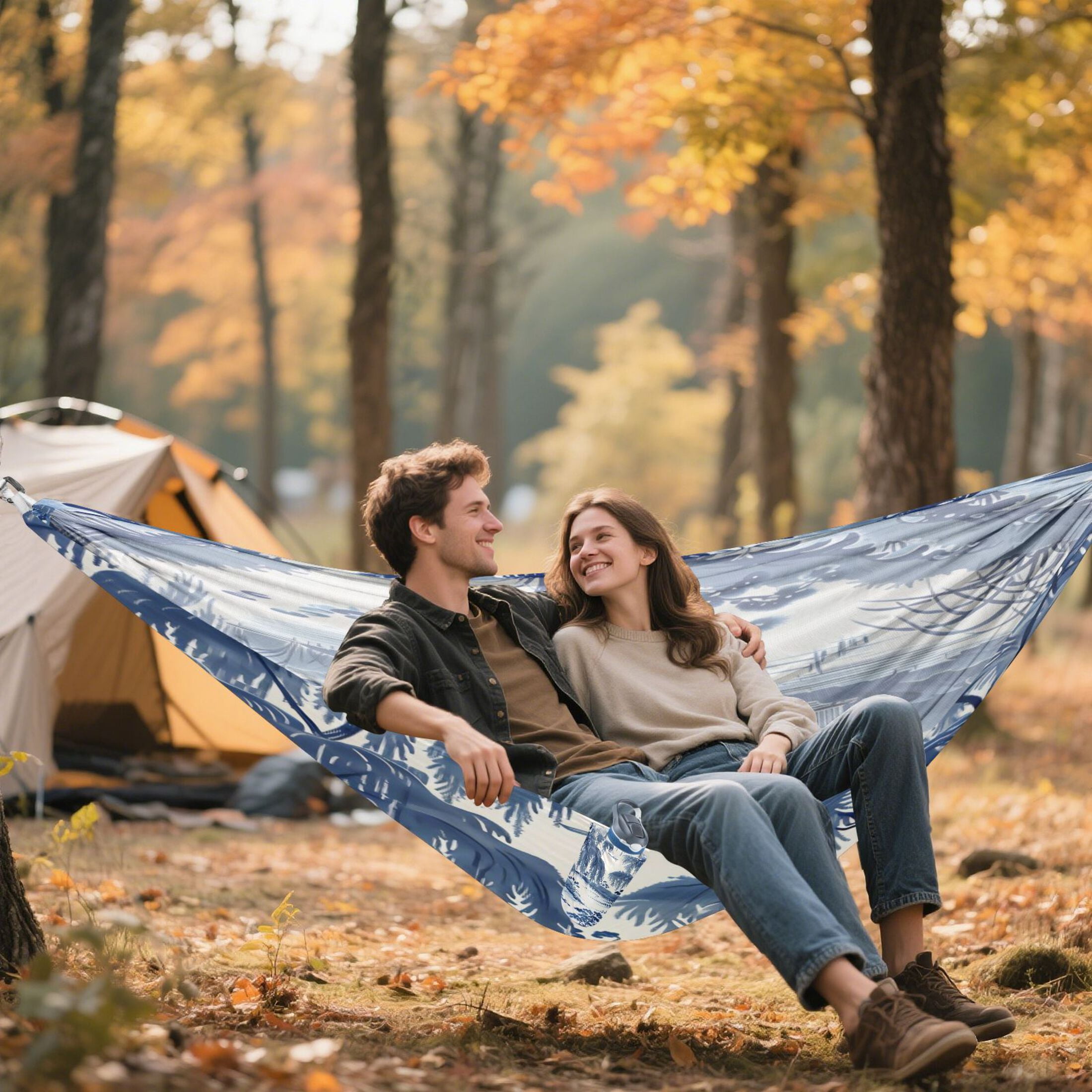 Hammock Camping Hammock Nylon Portable Hammock Travel Camping Hammock Blue Willow
