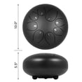 thumbnail image 2 of VEVOR Tambour à Languette en Acier 8 Notes 10 Pouces Poignée Noire Mini Tambour à Langue Instrument de Percussion Instruments en Acier, 2 of 9
