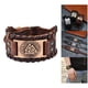 thumbnail image 5 of Pulsera de tótem vikingo Salvador Cuero Rojo Cobre, 5 of 8