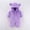 Purple, variant on Kctiaxy Toddler Baby Girl Clothes Long Sleeve Cre W Neck Romper Fleece Lined Hodded Onesie Outfits Zipper Printed Jumpsuit Warm Fall Winter Baby Clothes 3-12 Monthss