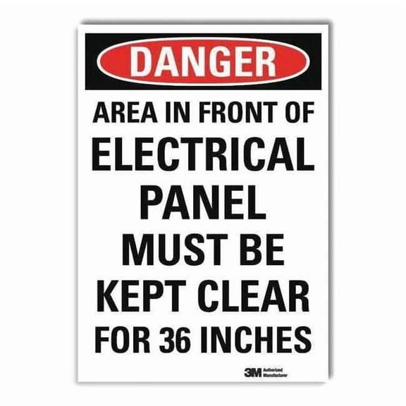 Lyle Danger Sign,10inx7in,Reflective Sheeting U1-1083-RD_7X10