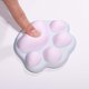 thumbnail image 4 of Alfombrilla de ratón con diseño de pata de gato pequeña y cojín de apoyo para la muñeca, de silicona suave, ergonómica, para ordenador, 4 of 6