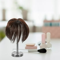 NIYANGLE Clip In Hair Toppers for Women 1Pack Brown Synthetic Fiber Wig for Natural and Daily Wear