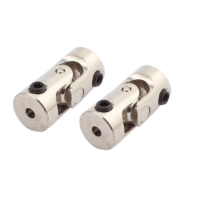 Unique Bargains 2pcs 2.0mm to 2.0mm Inner Diameter Rotatable Universal Steering Shaft U Joint
