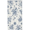 thumbnail image 5 of Small Stall Boho Blue Shower Curtain 36Wx72H Inches Vintage Floral Bird Retro Rustic Farmhouse Chinoiserie Aesthetic Waterproof Polyester Bathroom Home Decor Set with Hooks, 5 of 5