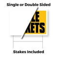thumbnail image 3 of Raffle Tickets Yard Sign 10 Pack of 24 Inch x 36 Inch Single Sided Weatherproof Heavy-Duty Plastic with Stake | Event Promotions, Charity Fundraisers, Bold Signage | Made in USA, 3 of 7