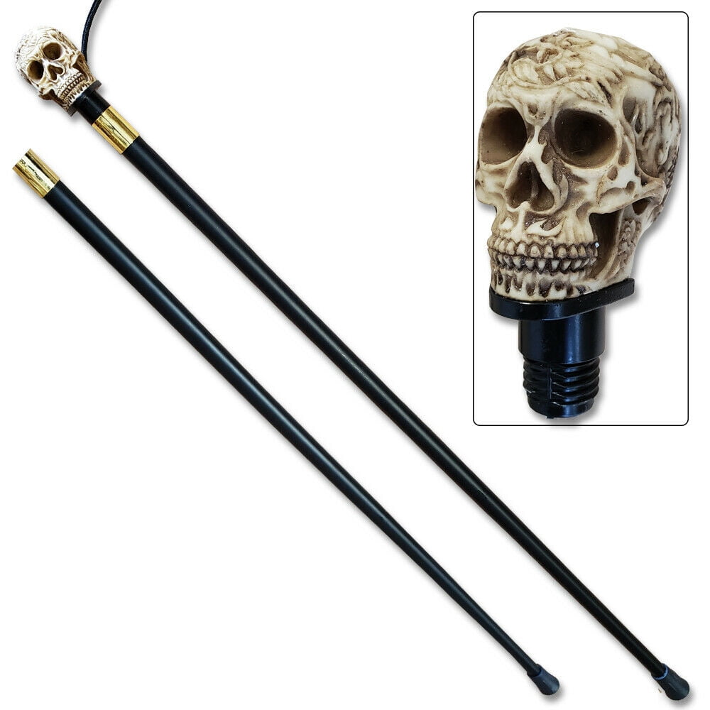 Skull/Devil Head Staff Mobility Stick Rubber Handle Walmart.com