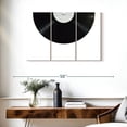 thumbnail image 3 of Elephant Stock Vinyl Record Wall Art - Horizontal Multi Panel Canvas - Living Room Wall Decor - Music Multi Panel - White And Black Decor - 38" x 24", 3 of 8