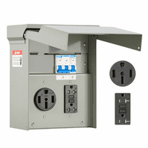 20/50Amp Temporary Power Outlet Box RV Electrical Panel NEMA & GFCI