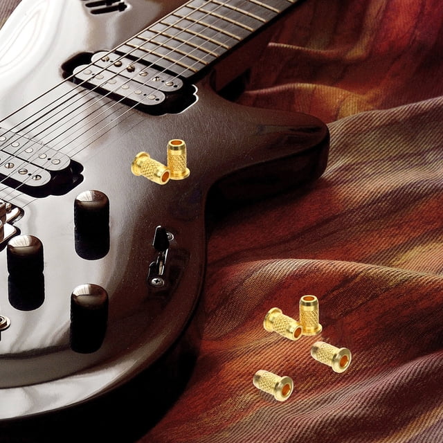 BESTYASH 6Ud Piezas Para Guitarra Eléctrica Tapas De Cuerdas Doradas Para Sonido