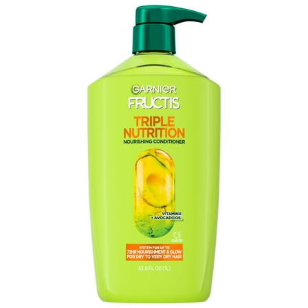 Garnier Fructis Triple Nutrition Fortifying Conditioner with Avocado Oil, 33.8 fl oz