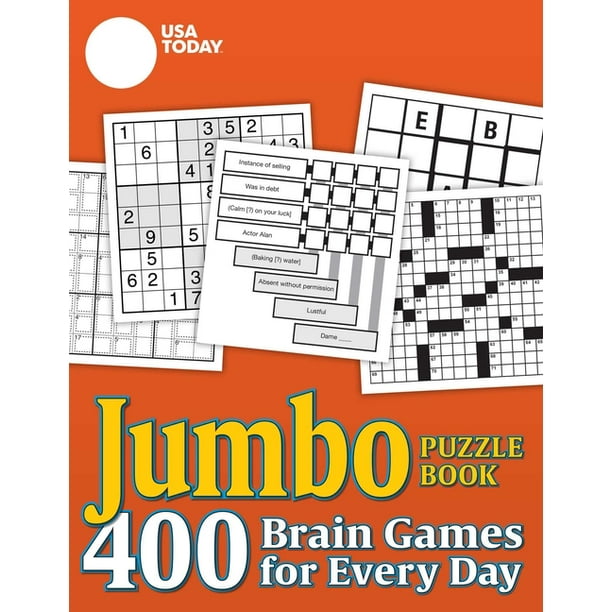Usa Today Jumbo Puzzle Book 400 Brain Games For Every Day Walmart Com Walmart Com