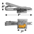 thumbnail image 3 of Garfield I'm Not Lazy Square Tie Bar Clip Clasp Tack- Silver or Gold, 3 of 6