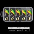 thumbnail image 6 of 5Pcs/Box Metal Rotating Vibration Lure, Rotating Fishing Spoon Attracts Jigs, Winter Trout Hard Baits Tackle, 6 of 9