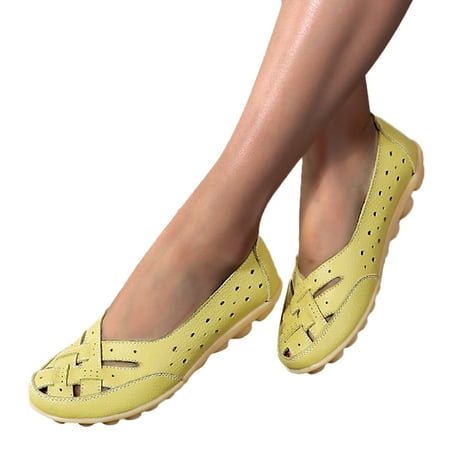 

Blphud Lady Shoes Casual Summer Shoes for Women 2024 Casual Womens Sandals Slip on Women Comfort Walking Flat Mesh Shoes Driving Loafers Walking Shoes for Women Leather Shoes Green 38