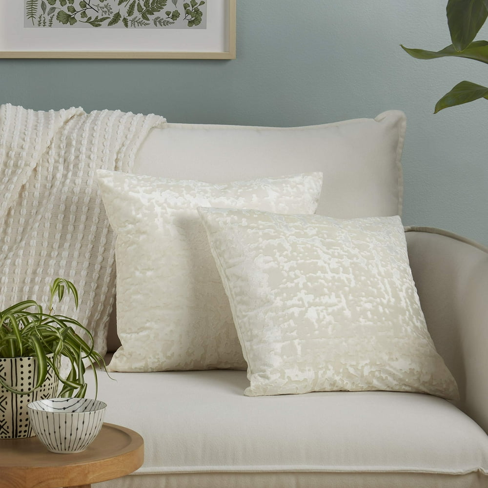 SoHome Luxury Crushed Velvet Throw Pillow Covers, Pack of 2 Decorative