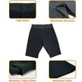 thumbnail image 3 of Men Weight Loss Sauna Sweat Workout Thigh Shaper Short Neoprene Athletic Gym Pant Legging Fat Burner Capri Slimming Shorts, 3 of 6