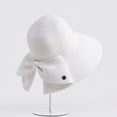thumbnail image 3 of Women's Back Bow Knot Straw Sun Hat with Split Brim - UPF 50+ UV Protection Foldable Beach Hat, 3 of 4
