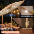 thumbnail image 5 of Autlaycil 7.5 ft Hula Tik Patio Beach Umbrella with 18 LED Lights, Pool, Patio, Beach, 5 of 7