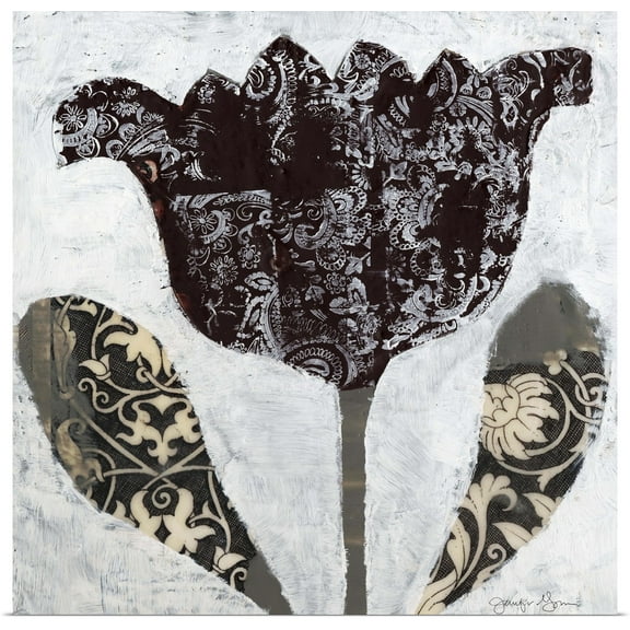 Great BIG Canvas | Rolled Jennifer Goldberger Poster Print entitled Folk Flowers II