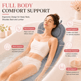 thumbnail image 5 of SLUMLOVE Full Body Bath Pillow for Women, 56.1*19.7" Ergonomic Bathtub Cushion with Non-Slip Suction Cups, 5D Mesh Spa Pillow for Neck Back Hip Support, Pink, 5 of 8