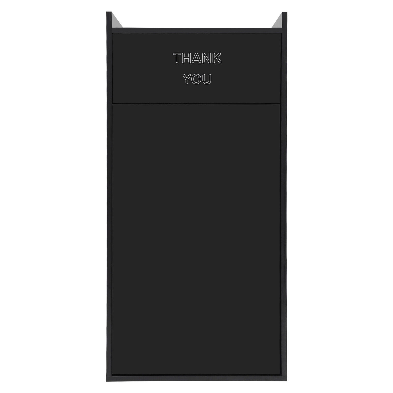 For Restaurants, Cafeterias, Food Courts, Schools,Modern Black Trash Can, Commercial Trash Can, Trash Can Cabinet