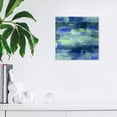 thumbnail image 2 of Wynwood Studio Abstract Modern Canvas Art - Irregular Blue Dot Pattern, Wall Art for Living Room, Bedroom, and Bathroom, 12 in x 12, Blue and Green Home Decor, 2 of 5