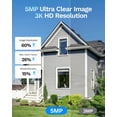 5MP 3K Magnetic Window Camera, Indoor Safeview Camera with Night Vision ...