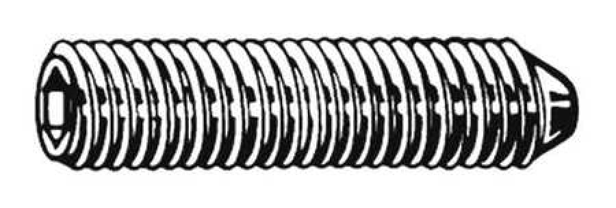 Pack of 2 1 18-8 Stainless Steel Socket Set Screw with Plain Finish; PK50 U51260.031.0100