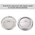 thumbnail image 4 of 30 Packs Mason Jar Lids Regular Mouth Leak Proof Secure Mason Storage Solid Caps (Silver), 4 of 4