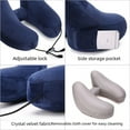 thumbnail image 3 of Almohada inflable en forma de U para viajes al aire libre, almohada cervical portátil multifuncional, almohada para el cuello para la siesta, avión, tren, 3 of 5