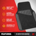 thumbnail image 3 of Motor Trend Alfombrillas Impermeables Para Coche Alfombrillas Universales Para Coche Con Almohadilla Para El Talón Del Conductor Alfombrillas De Cuero Para Coche Para Suv Van Sedan Truck Alfombrillas, 3 of 5