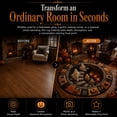 thumbnail image 6 of Halloween Round 3D Visual Floor Mats, Spooky Optical Staircase Ghost Pumpkin Non-Slip Rugs for Front Door Bedroom Entryway Home Decor, 6 of 9