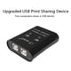 thumbnail image 3 of 4X USB Dispositivo para Compartir Impresora, Dispositivo para Compartir Impresora 2 En 1, Negro, 3 of 5