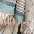 thumbnail image 6 of SAFAVIEH Popper Striped Geometric Tassel Fringe Throw, 50" x 70", Multi/Blue/Natural, 6 of 7