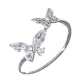 thumbnail image 2 of Fashion Jewelry Rings Advanced Design Open Ring for Women Adjustable Cool Index Finger Accessory Contemporary Female Style, 2 of 6