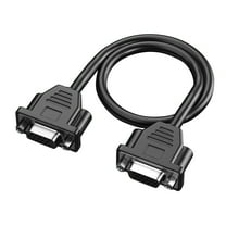 High Resolution VGA 15Pin Female Adapter Cable 30cm for TV PC Projectors