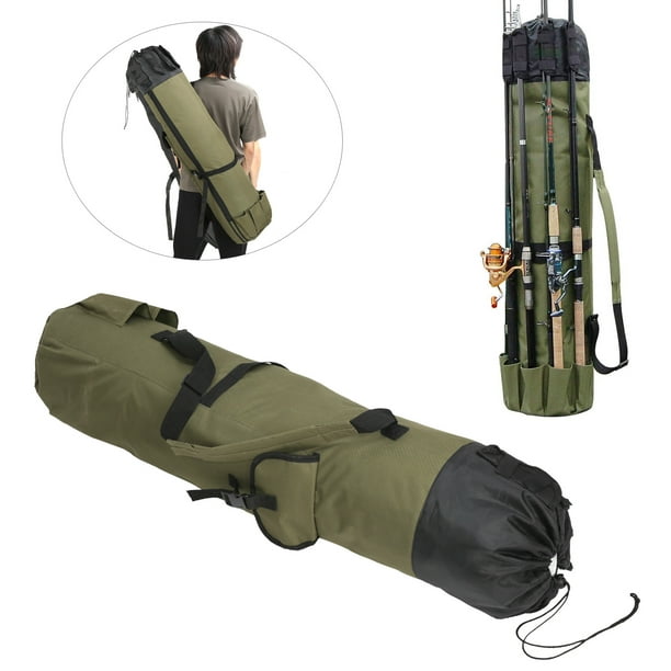 Fishing Pole Bag MultiFunctional Fishing Rod Case Protable Folding Storage  Bag Travel Case Fishing Reel Carrier