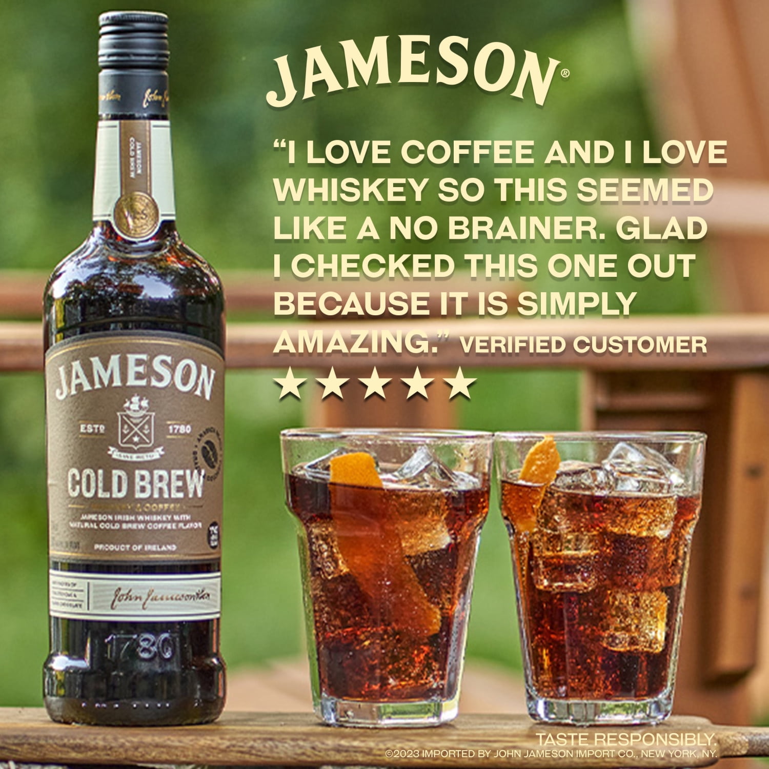 Jameson Cold Brew Irish Whiskey, 750 ml Bottle, 30% ABV - Walmart.com